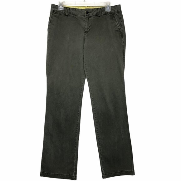 Dockers - Cotton Military Green Straight Leg Pants - Size 8M - Like New - Picture 1 of 3